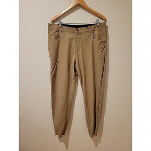 BYLT Mens Ace Jogger Pants Men's 36"x 28" Performance Tapered Golf Stretch Tan
